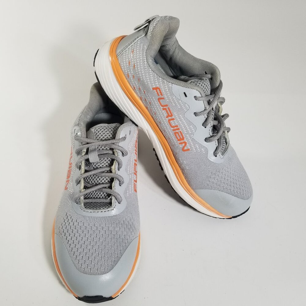 Furuian 7.5 Womens Steel Toe Tennis Shoe Trainer Activewear Athletic Shoes Gray